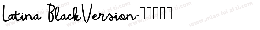 Latina BlackVersion字体转换